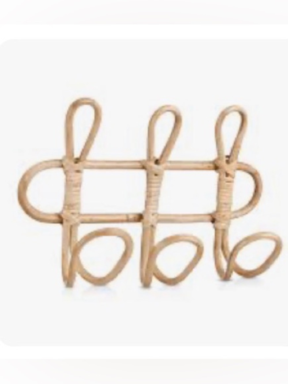 Savanna Rattan 3 Hooks